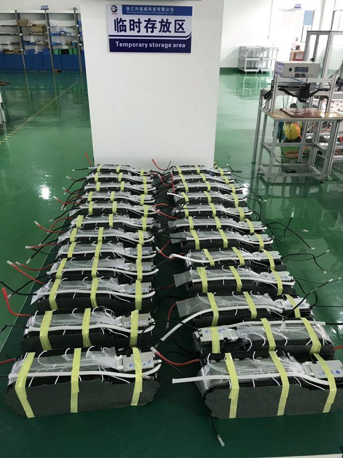 48V 20Ah lithium battery pack Production workshop